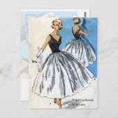 Carte Postale Jupe blanche (Devant / Derrière)