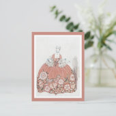 Carte Postale Jupe en rose Dusty (Debout devant)
