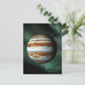 Carte Postale Jupiter et comparaison de la Terre (Debout devant)