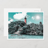 CARTE POSTALE JUPITER FLORIDA - JUPITER INLET LIGHTHOUSE (Devant / Derrière)