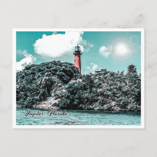 CARTE POSTALE JUPITER FLORIDA - JUPITER INLET LIGHTHOUSE (Devant)