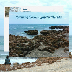 Carte Postale Jupiter Floride souffler des rochers Photographie