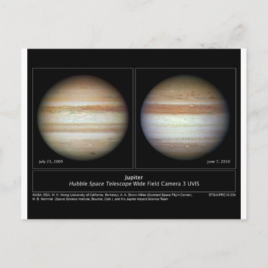 Carte Postale Jupiter Imprimer le 7 juin 2010 (Devant)