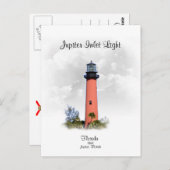 Carte Postale JUPITER INLET LIGHT - Floride (Devant / Derrière)