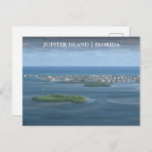 Carte Postale Jupiter Island Florida Arial View (Devant / Derrière)
