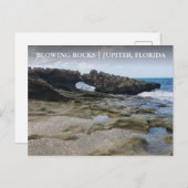 Carte Postale Jupiter Island Floride soufflant des rochers Réser (Devant / Derrière)