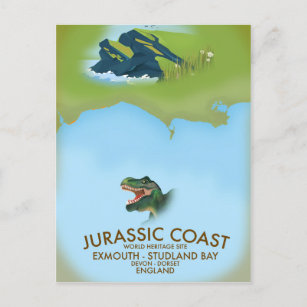 Carte Postale Jurassic Coast England South Coast Travel poster