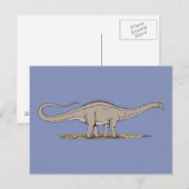 Carte Postale Jurassique Dinosaure Apatosaurus (Devant / Derrière)