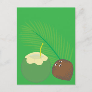 Carte Postale Jus de coco