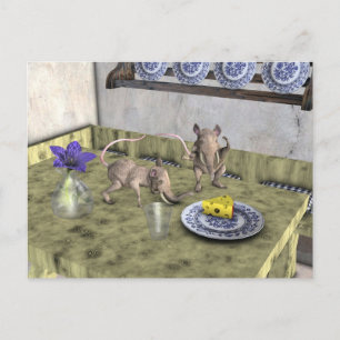 Carte Postale Jus de souris d'éléphant