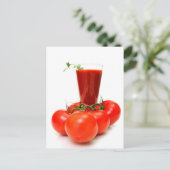 Carte Postale Jus De Tomates Et Tomates Frais (Debout devant)