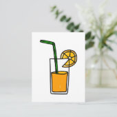 Carte Postale jus d'orange (Debout devant)