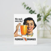 Carte Postale Jus d'orange de Floride (Debout devant)