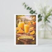 Carte Postale Jus d'orange de Floride (Série de nourriture améri (Debout devant)