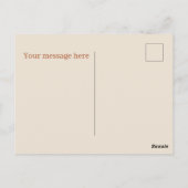 Carte Postale Jus d'orange mignon ajouter du texte (Dos)