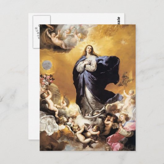 Carte Postale Jusepe de Ribera- Conception Immaculée (Devant / Derrière)