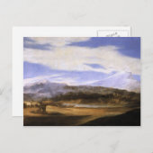 Carte Postale Jusepe de Ribera - Paysage avec bergers (Devant / Derrière)