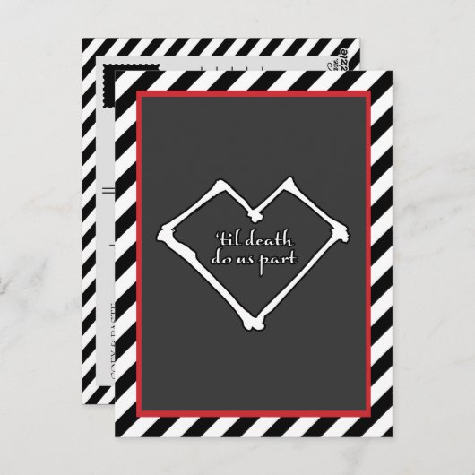 Carte Postale Jusqu'à ce que la mort nous sépare (Devant / Derrière)