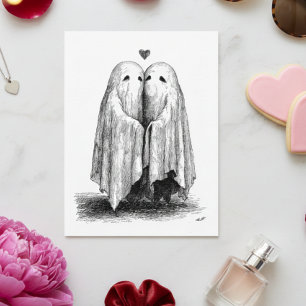 Carte Postale Jusqu'à ce que la mort nous sépare Fantômes Couple