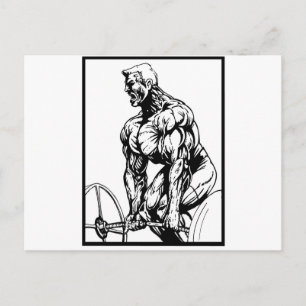 CARTE POSTALE JUSQU'À CE QUE VOUS PUISSIEZ BODYBUILDING LOGO