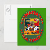 CARTE POSTALE JUSQU'À CINQ HEURES (Devant / Derrière)