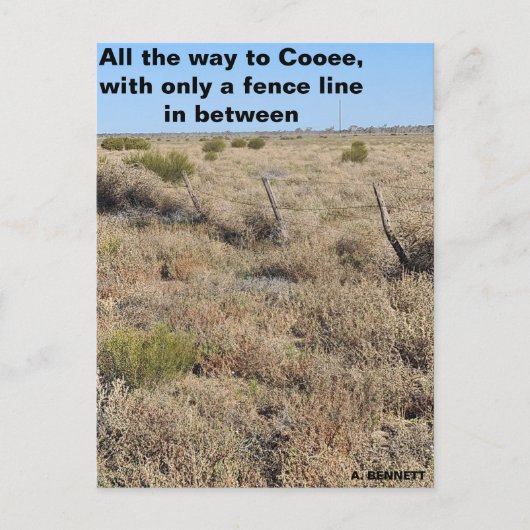 Carte Postale Jusqu'à Cooee (Devant)
