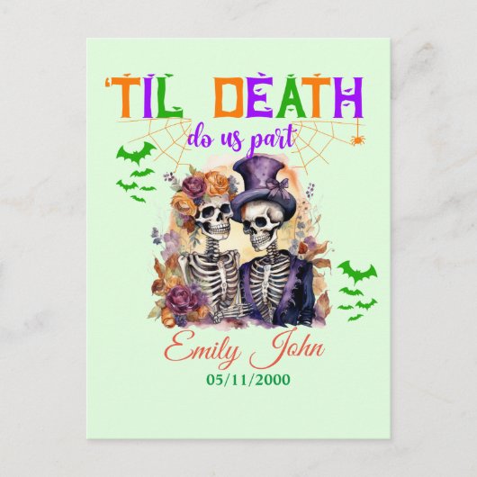 Carte Postale Jusqu'à la mort Faisons-nous partie amour éternel  (Devant)