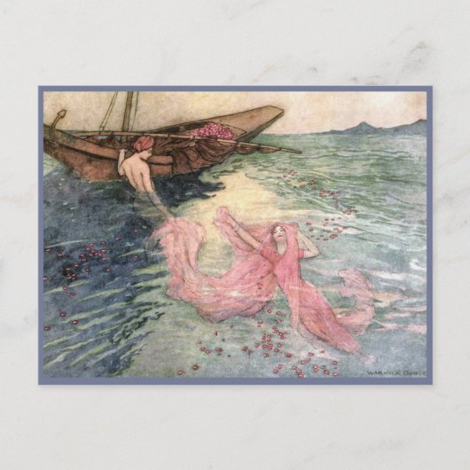 Carte Postale Jusqu'à la surface par Warwick Goble (Devant)