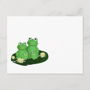 Carte Postale Just for Kids FROG FAMILY ...