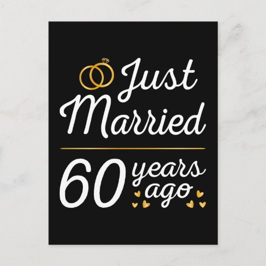 Carte Postale Just Married 60 Years Ago II (Devant)