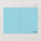 Carte Postale Just Married add couple name date year wedding sim (Dos)