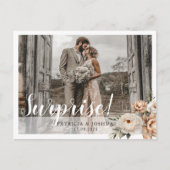 Carte Postale Just Married Wedding Announcement Postcard (Devant)