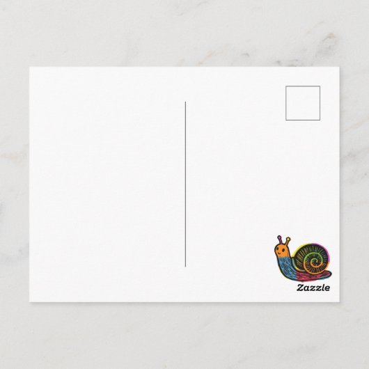 Carte Postale Just Saying Hello with some Snail Mail (Dos)