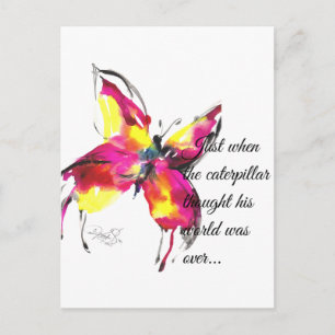 Carte Postale Juste au moment où il pensait que son monde était 