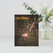 Carte postale "Juste Croire" Cendrillon et Fée (Debout devant)