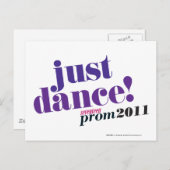 Carte Postale Juste danse - pourpre (Devant / Derrière)