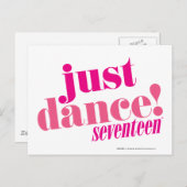 Carte Postale Juste danse - rose (Devant / Derrière)