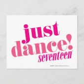 Carte Postale Juste danse - rose (Devant)
