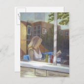 Carte Postale Juste De Passer (Devant / Derrière)