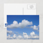 Carte Postale Juste des nuages (Devant / Derrière)