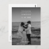 Carte Postale Juste Eloped Moderne Classique Soirée de Mariage É (Devant / Derrière)