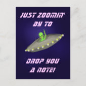 Carte Postale Juste en passant pour vous déposer un mot v2 -cart (Devant)