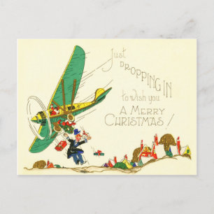 Carte Postale Juste en passant pour vous souhaiter un joyeux Noë