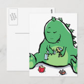 Carte Postale juste en train de jouer - gros (Devant / Derrière)