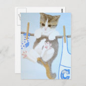 Carte Postale Juste en traînant ! (Devant / Derrière)