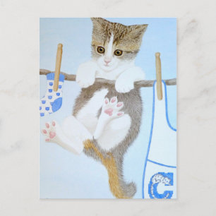 Carte Postale Juste en traînant !