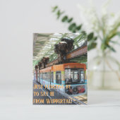 Carte Postale Juste flottant pour dire bonjour de Wuppertal ! (Debout devant)