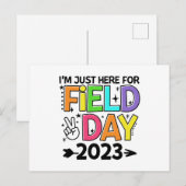 Carte Postale Juste Ici Pour La Journée Du Terrain 2023 Enseigna (Devant / Derrière)