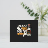 Carte Postale Juste Ici Pour Les Esprits Halloween Tequila Gif É (Debout devant)