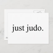 Carte Postale Juste Judo (Devant / Derrière)
